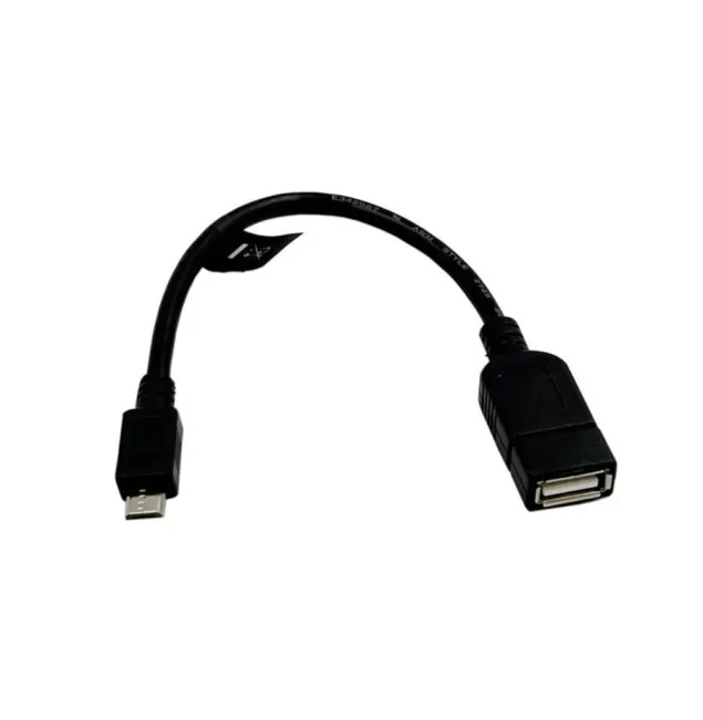 Ecumaster AA0035 Cable OTG USB 2.0 - Conector USB A a Micro-USB B, 0,2 m