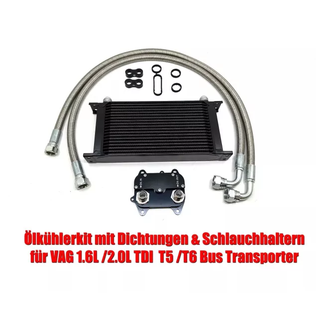 VW T5 T6 2.0L TDI Ölkühler Kit – 19 Reihen mit Edelstahl PTFE & Dichtungen