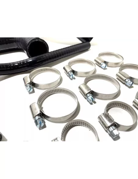 1.8T Kühlwasser Silikonschlauchkit Schwarz – 12-teilig mit V2A Schlauchschellen für Audi S3, TT, Seat Leon (BAM, AMK, APY, BFV,