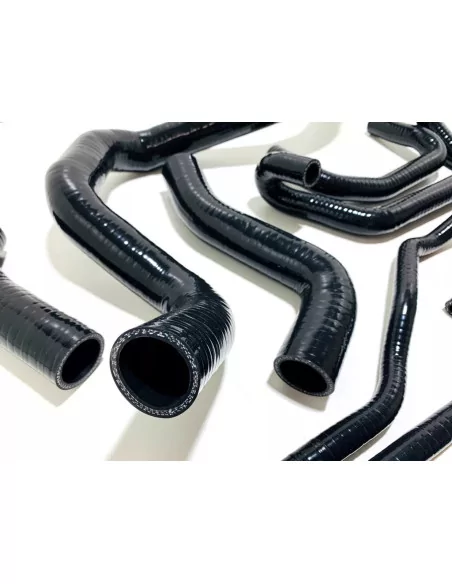 1.8T Kühlwasser Silikonschlauchkit Schwarz – 12-teilig mit V2A Schlauchschellen für Audi S3, TT, Seat Leon (BAM, AMK, APY, BFV,