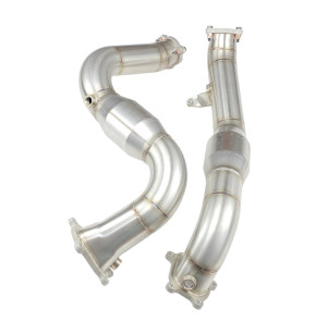 Audi A8 S8 D4 Downpipe Brondex +200 Zellen Rennkat 4.0 TFSI - 7003 - 2