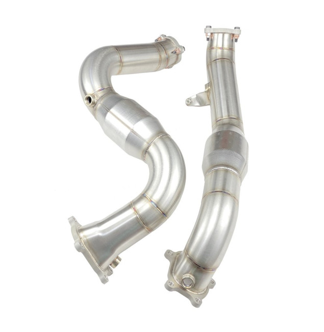 Audi A8 S8 D4 downpipe Brondex +200 cellen racekatalysator 4.0 TFSI