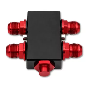Bloc de distribution Billet AN10 pour radiateur d'huile externe - Universel