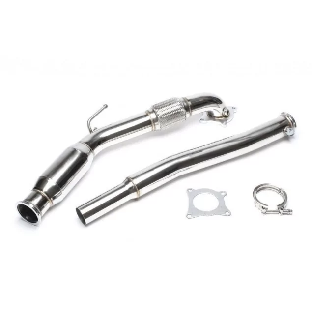 VW Golf 5 Golf 6 Skoda 2.0 TFSI downpipe with 200 cell catalytic converter - Buy now