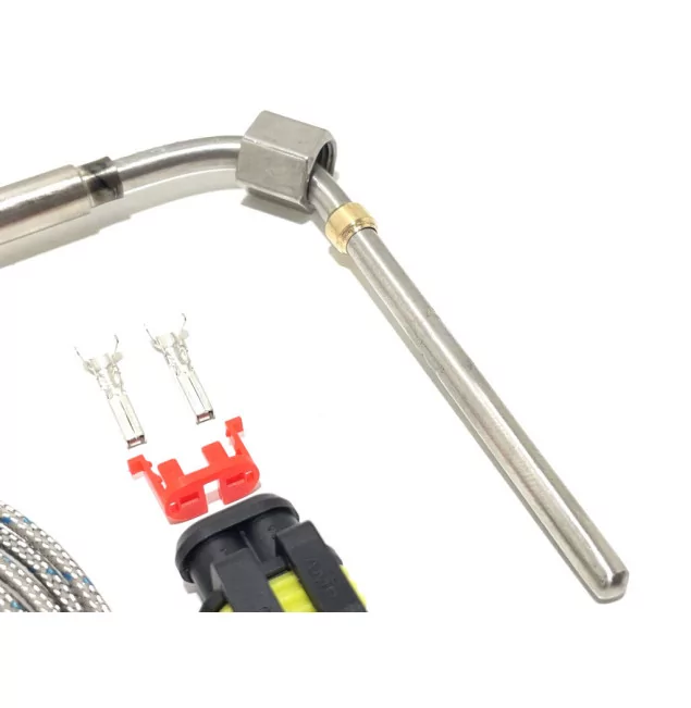 Termocoppia Tipo K Per Scarico (EGT) – Sonda In Acciaio Inox Con Punta Esposta, Filetto 1/8 NPT, Lunghezza 2m, 0-1250°C