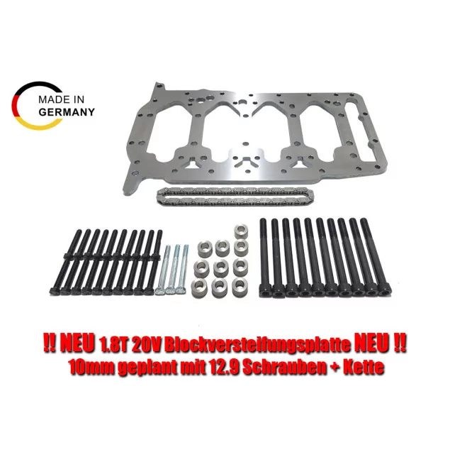 2.0 TFSI EA113 block stiffening plate 10mm incl. 12.9 screws - VW Audi