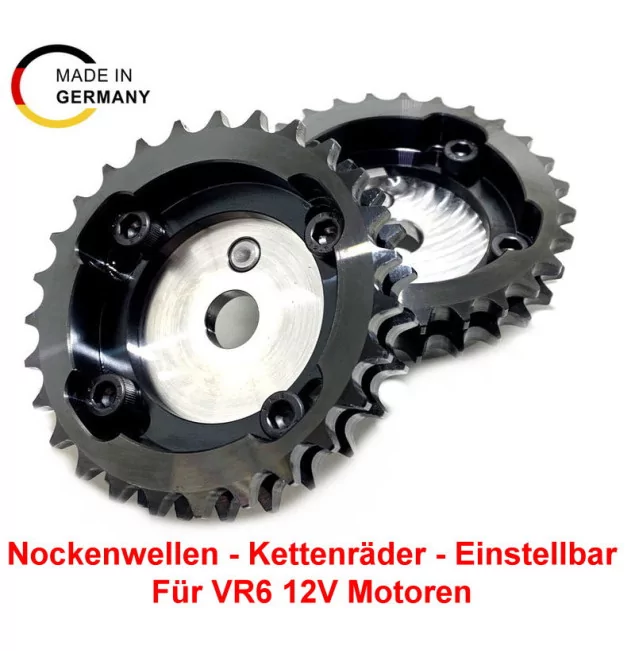 HIGH-END camshaft sprocket set - VR6 12V engine, adjustable, for Audi/VW models